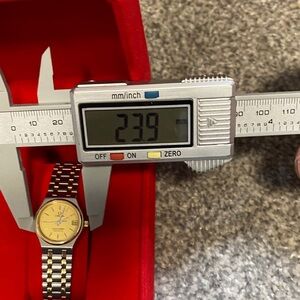 Omega Seamaster Gold Dial with Silver-Gold Bracelet